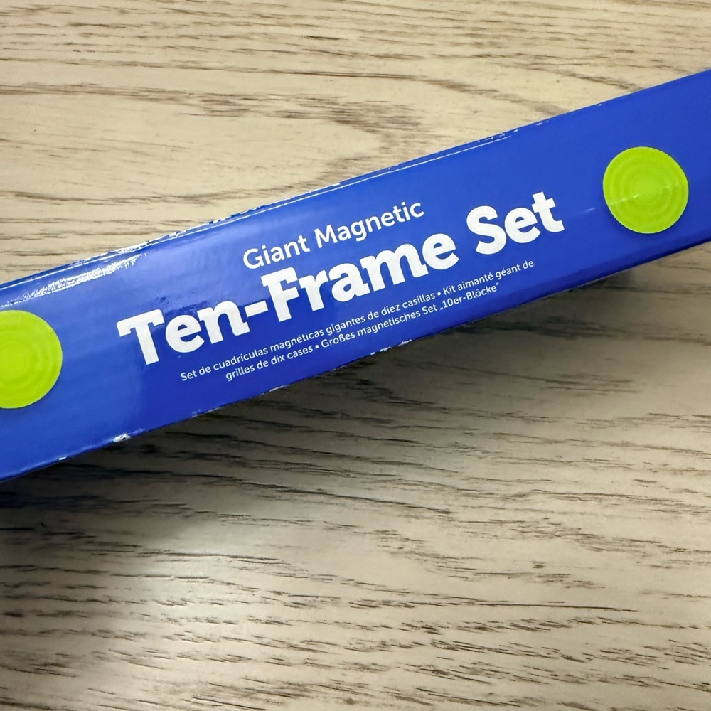 Learning Resources Magnetic Ten-Frame Set - Blue and Green - Picture 2 of 9